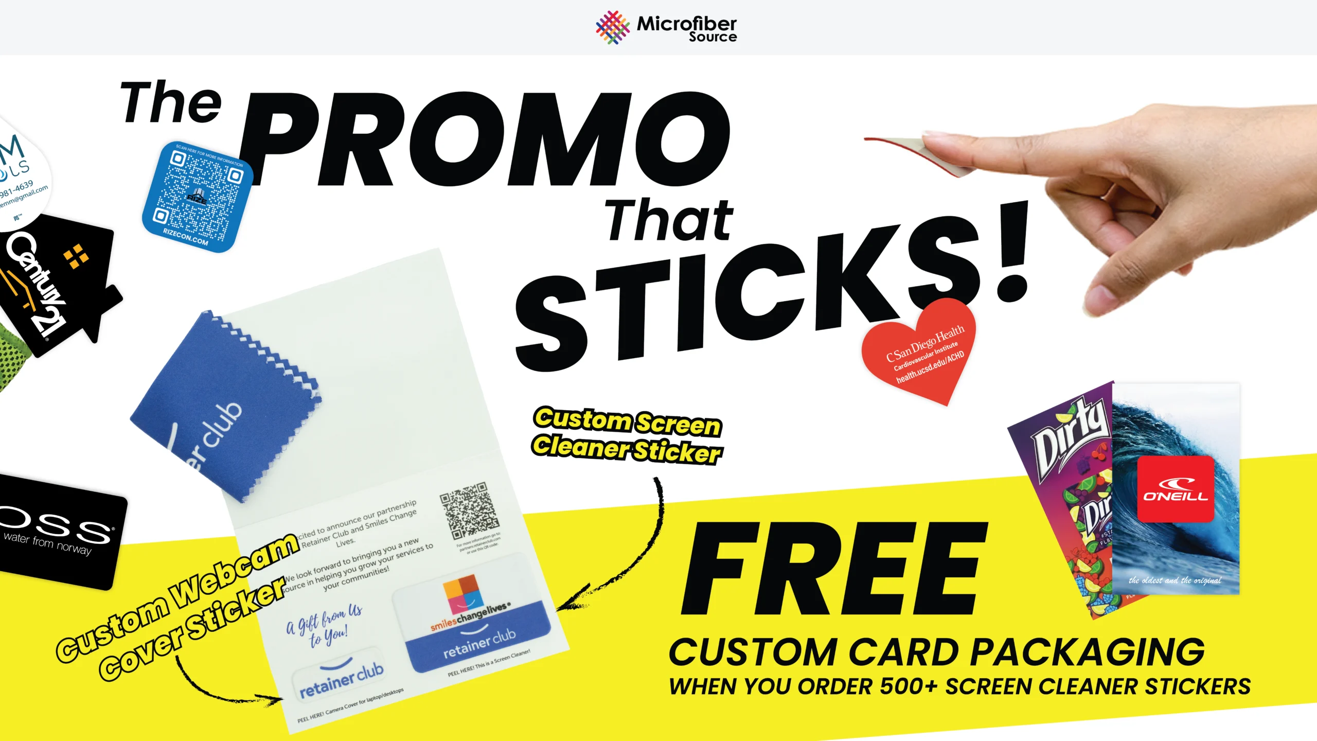 Free sc card packaging promo email campaign