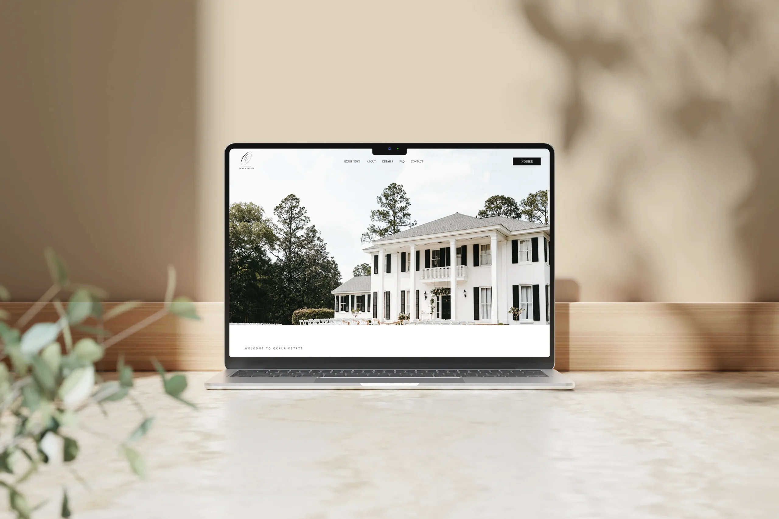 OCALA ESTATE NEW WEBSITE DESIGN MOCKUP BRXTN MKTG